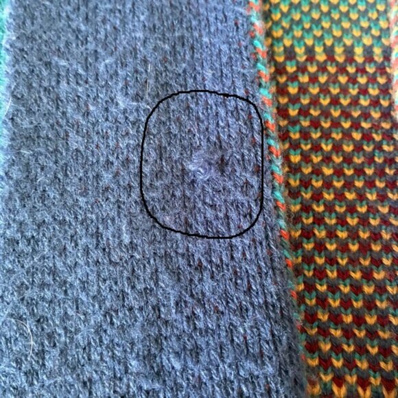 Multicolored Open Front Patchwork Long Sweater Size 3XL - Picture 8 of 12